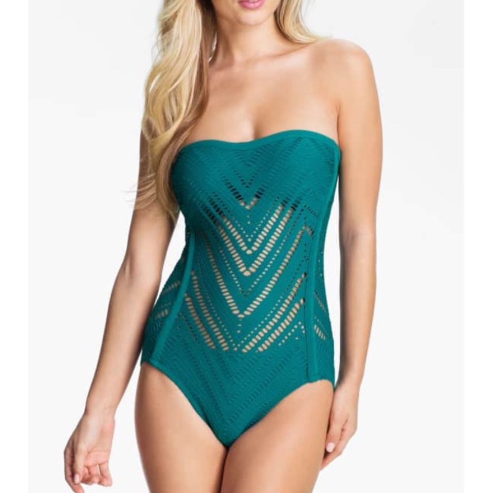 Robin Piccone ‘Raquel’ Teal Swimsuit